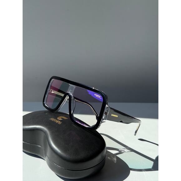 NEW Carrera Flaglab 14 Aviator Sunglasses in Black Mirrored - Picture 4 of 10